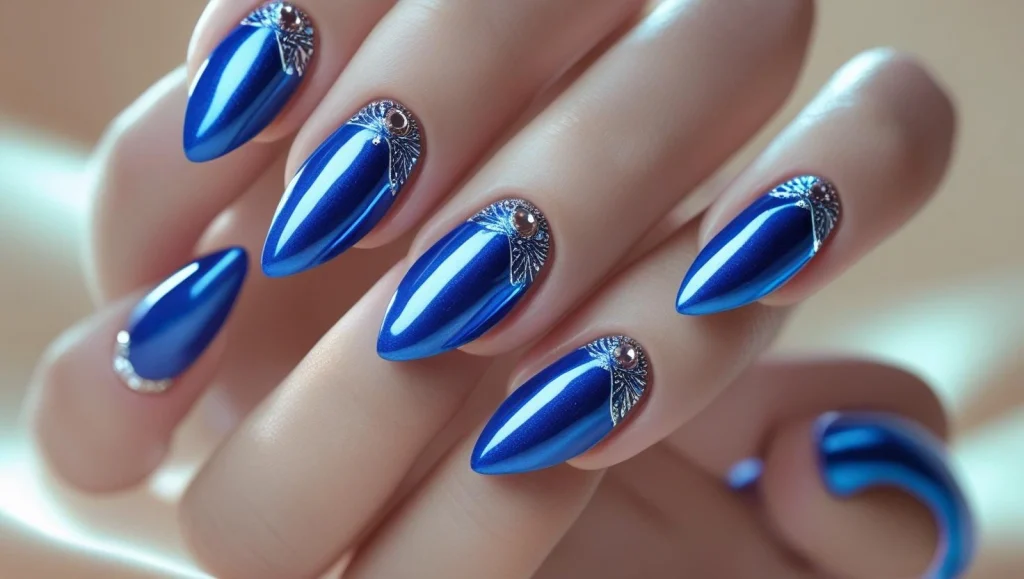 Blue Nails Designs Blue Nail Designs