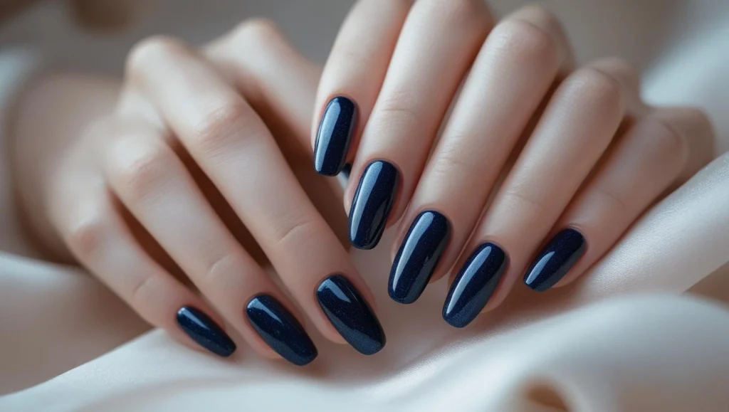 Dark Blue Nails
