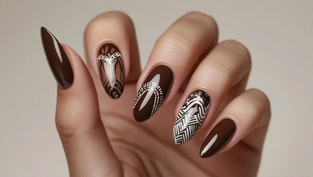 Brown Nails Ideas