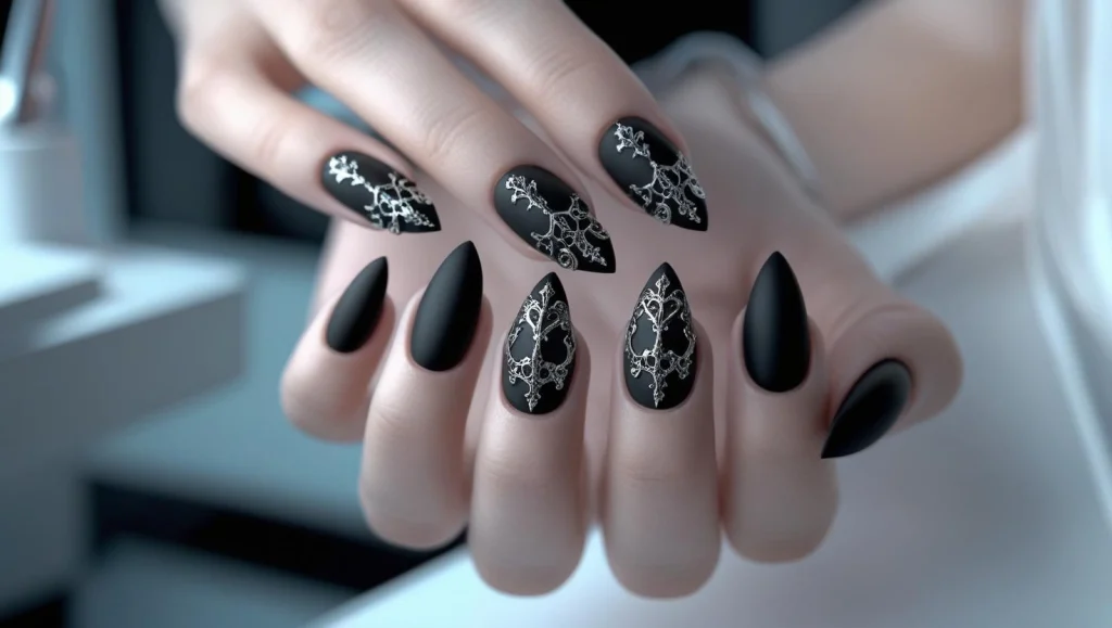 Simple Gothic Nails Simple Gothic Nails