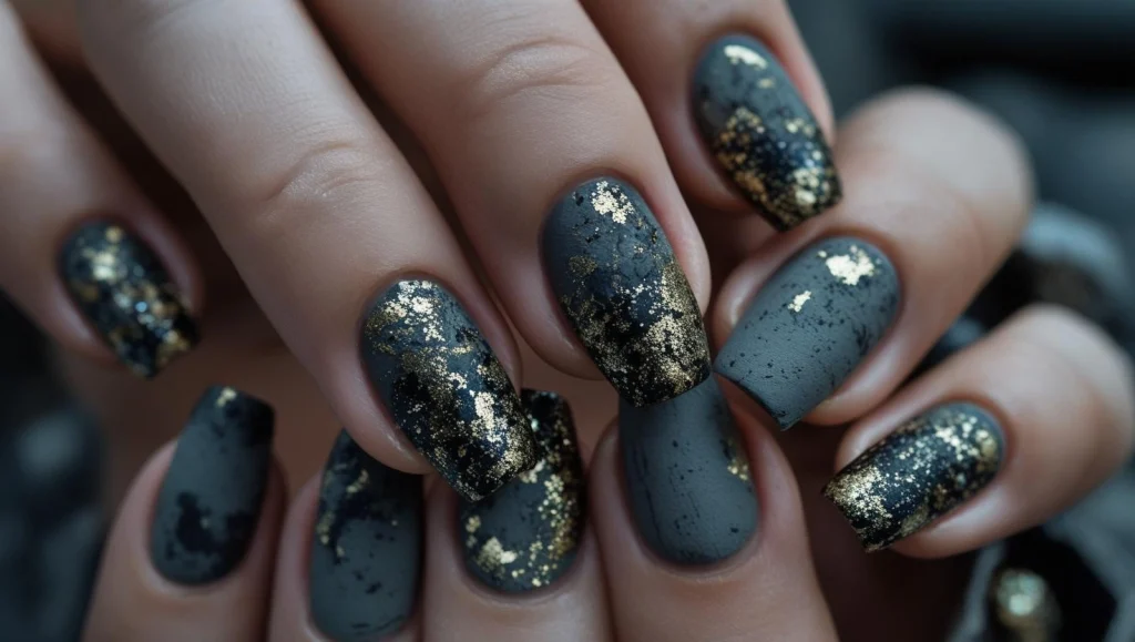 Simple Grunge Nails Art Simple Grunge Nails Art