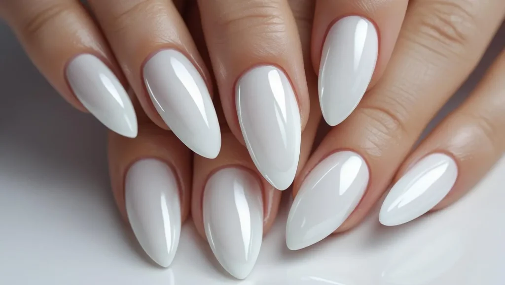 Milky French Nails Art Modern And Unique Design