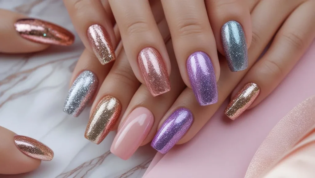 Glitter Nails Designs Glitter Nails Designs